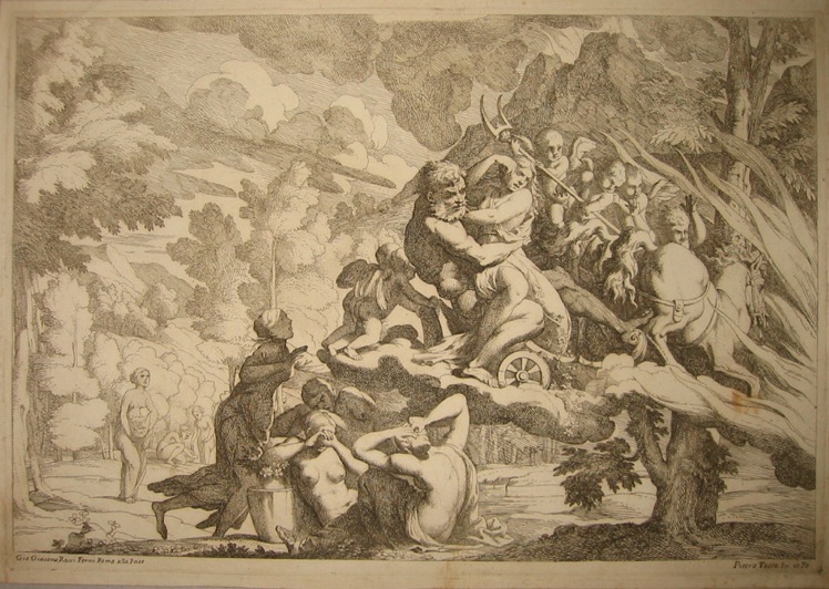 Testa Pietro detto Il Lucchesino (1611-1650) Ratto di Proserpina 1650 ca.  Roma, Gio. Giacomo Rossi